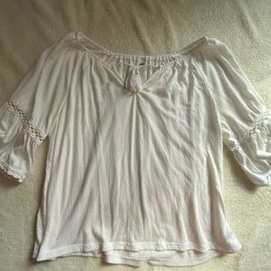 Old Navy White Boho Blouse